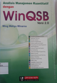 Image of Analisis Manajemen Kuantitatif dengan WinQSB