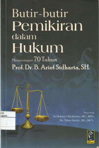 Image of Butir-butir Pemikiran dalam Hukum