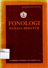 Image of Fonologi Bahasa Bedayuh