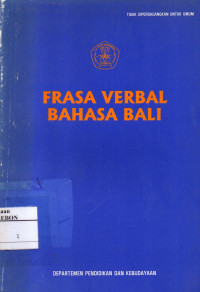 Image of Frasa Verbal Bahasa Bali