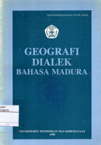 Image of Geografi Dialek Bahasa Madura