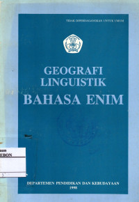 Image of Geografi Linguistik Bahasa Enim