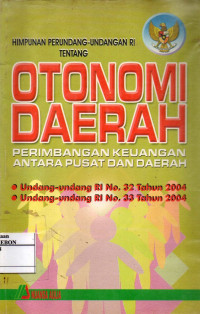 Image of Himpunan Perundang-Undangan RI Tentang Otonomi Daerah