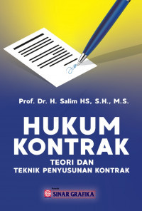 Image of Hukum Kontrak : Teori dan Teknik Penyusunan Kontrak