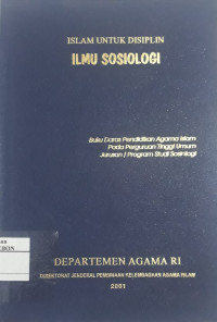 Image of Islam Untuk Disiplin Ilmu Sosiologi