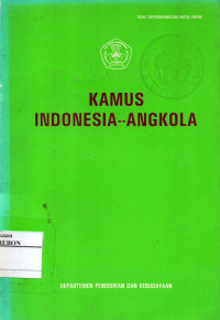 Image of Kamus Indonesia-Angkola