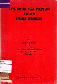 Image of Kata Depan Atau Preposisi Dalam Bahasa Indonesia