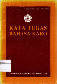 Image of Kata Tugas Bahasa Karo