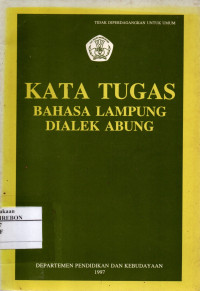Image of Kata Tugas Bahasa Lampung Dialek Abung