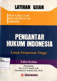 Image of Latihan Ujian-Pengantar Hukum Indonesia untuk Perguruan tinggi