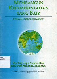 Image of Membangun Kepemerintahan Yang Baik