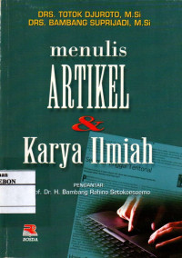Image of Menulis Artikel dan Karya Ilmiah