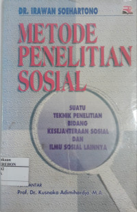 Image of Metode Penelitian Sosial