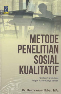 Image of Metode Penelitian Sosial Kualitatif