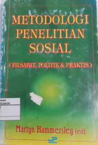 Image of Metodologi Penelitian Sosial