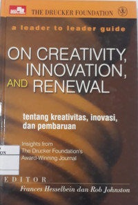 Image of On Creativity Innovation And Renewal