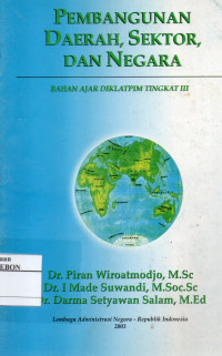 Image of Pembangunan daerah,Sektor,Dan Negara