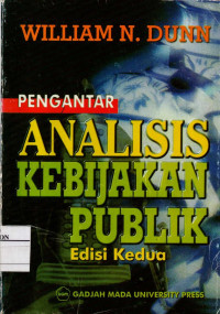 Image of Pengantar Analisis Kebijakan Publik