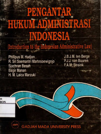 Image of pengantar hukum administrasi indonesia