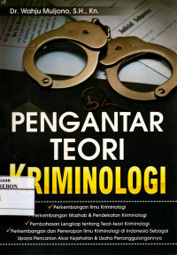 Image of Pengantar teori Kriminologi