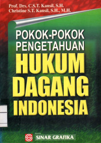 Image of Pokok - Pokok Pengetahuan Hukum Dagang Indonesia
