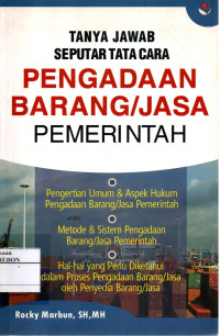 Image of Tanya Jawab Seputar Pengadaan Barang / Jasa Pemerintah