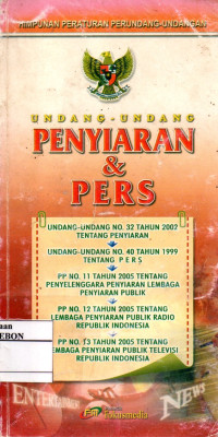 Image of Undang - Undang Penyiaran & Pers