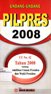 Image of Undang-Undang Pilpres 2008