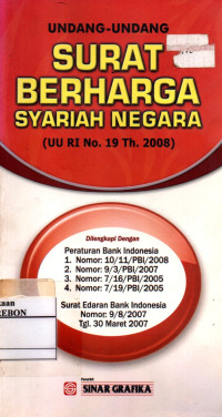 Image of Undang-Undang Surat Berharga (UU RI NO.19 Th. 2008)