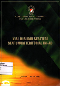 Image of Visi, Misi Dan Strategi Staff Umum Teritotial TNI-AD